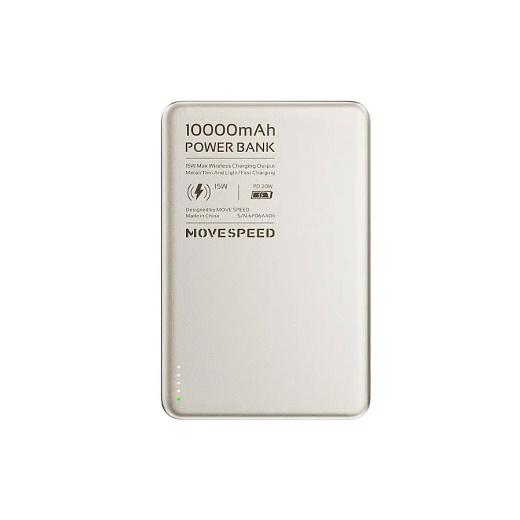 Внешний аккумулятор Movespeed Wireless Charger 10000mAh, USB-C