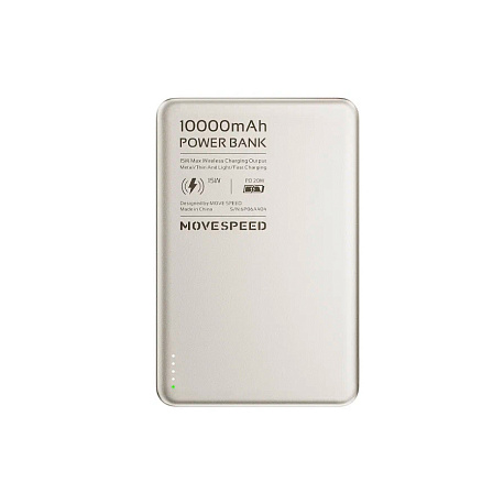 Внешний аккумулятор Movespeed Wireless Charger 10000mAh, USB-C