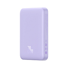 Внешний аккумулятор BASEUS Magnetic Mini 10000mAh, 20W c MagSafe, фиолетовый
