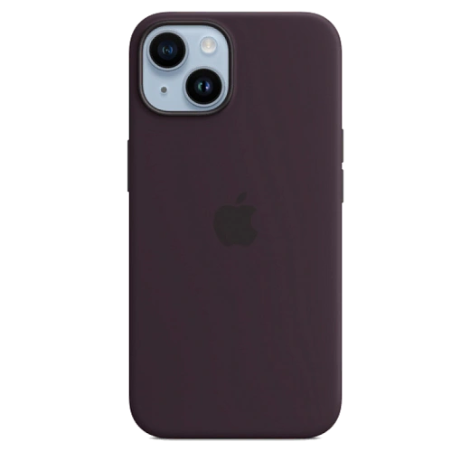 Накладка Silicone Case с MagSafe для iPhone 14 (Фиолетовый)