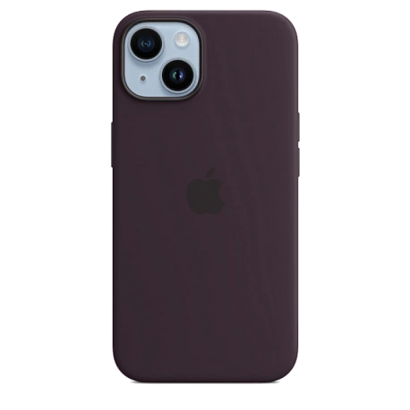 Накладка Silicone Case с MagSafe для iPhone 14 (Фиолетовый)