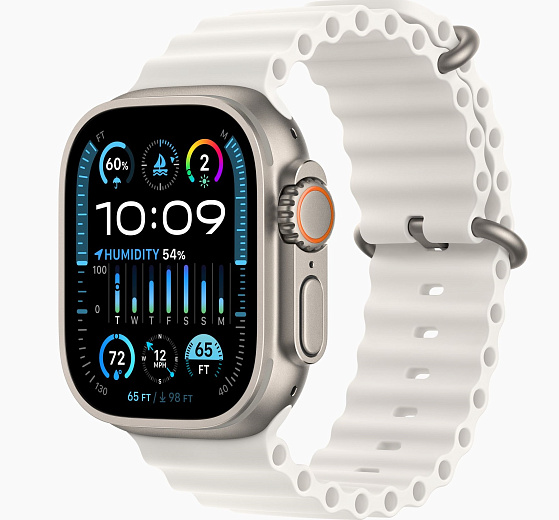 Умные часы Apple Watch Ultra 2 GPS+Cellular 49mm Titanium Case with White Ocean Loop (EU)