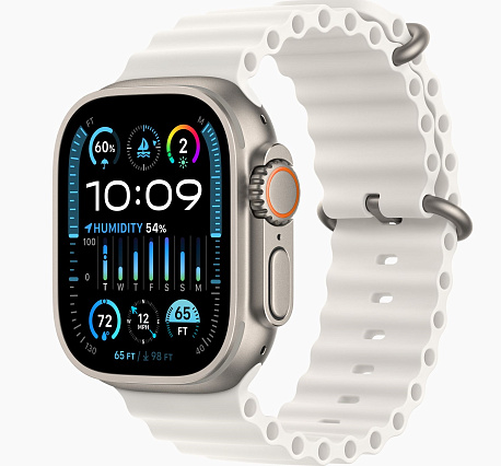 Умные часы Apple Watch Ultra 2 GPS+Cellular 49mm Titanium Case with White Ocean Band (EU)