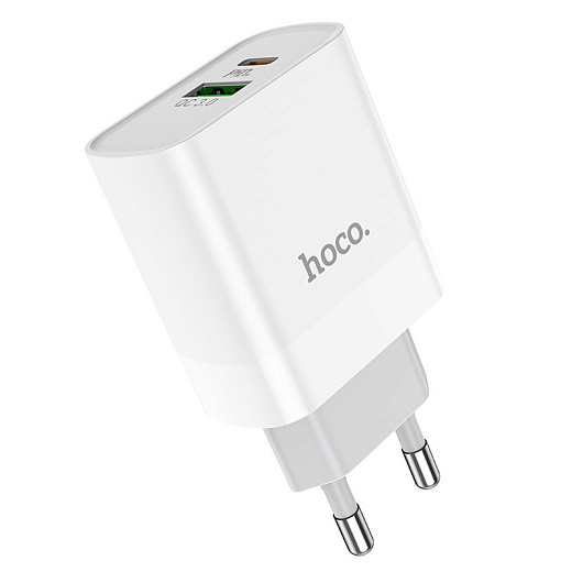СЗУ HOCO C80A, 20W, QC3.0 (USB-A+USB-C)