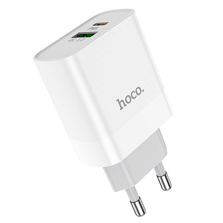 СЗУ HOCO C80A, 20W, QC3.0 (USB-A+USB-C)