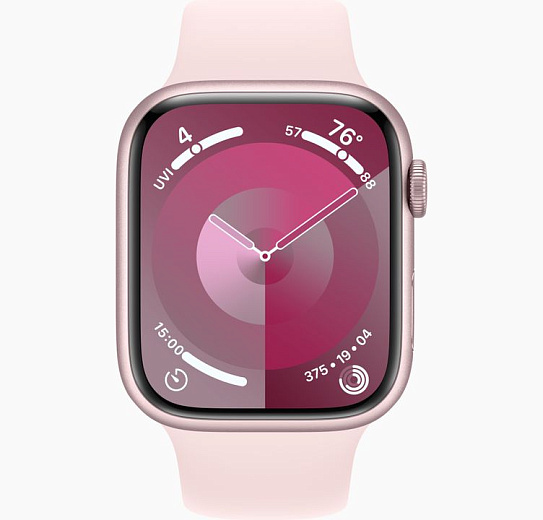 Умные часы Apple Watch Series 9 41mm Pink Aluminium Case with Pink Sport Band