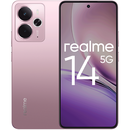 Смартфон Realme 14 5G 8/256 ГБ, розовый