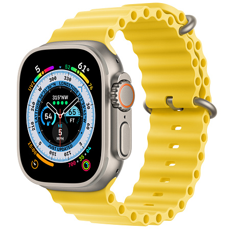 Умные часы Apple Watch Ultra GPS+Cellular 49mm Titanium Case with Yellow Ocean Band (EU)