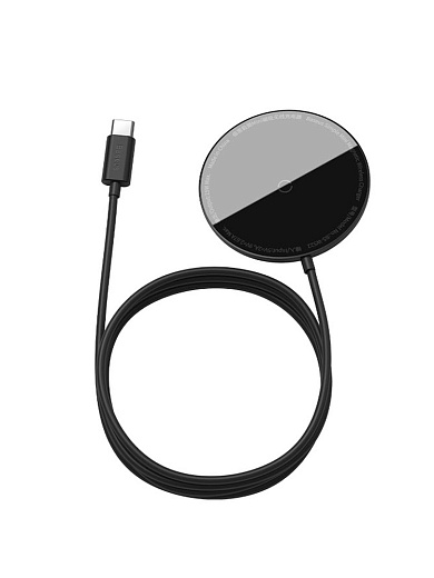 Беспроводное З/У Baseus Simple Mini Magnetic Wireless Charger 15W (WXJK-F01/F02)