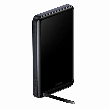 Внешний аккумулятор Baseus Magnetic Bracket Wireless Fast Charge 20W, 10000mAh, черный (PPCX000203)