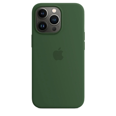 Накладка Magnetic Silicone Case для iPhone 13 Pro Max (Аналог с MagSafe) (Зеленый)