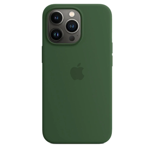 Накладка Magnetic Silicone Case для iPhone 13 Pro Max (Аналог с MagSafe) (Нефрит)
