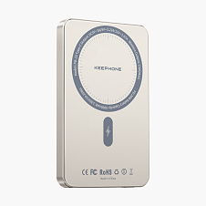 Внешний аккумулятор Keephone Lucci 5000mAh PD 20W с MagSafe, титан