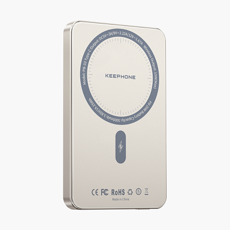 Внешний аккумулятор Keephone Lucci 10000mAh PD 20W с MagSafe, титан