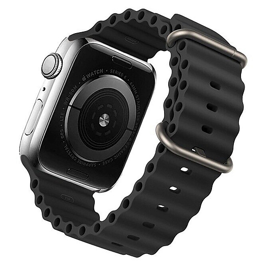 Ремешок Ocean Band для Apple Watch 42/44/45/49 mm (Черный)
