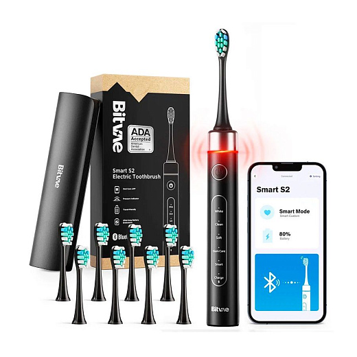 Электрическая зубная щетка Bitvae S2 Toothbrush, черная