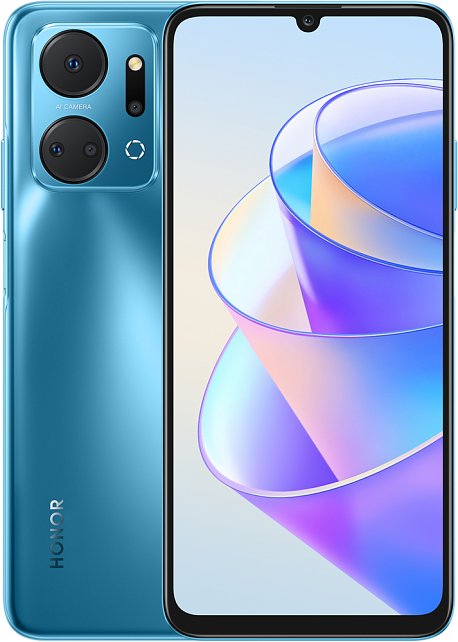 Смартфон HONOR X7 4/128 ГБ, синий океан