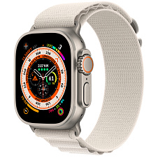 Умные часы Apple Watch Ultra GPS+Cellular 49mm Titanium Case with Starlight Alpine Loop (EU)