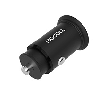 АЗУ MOCOLL Car Fast Charger 30W (USB-C+USB-A), черный