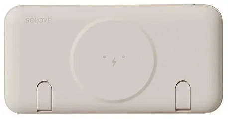 Портативный аккумулятор SOLOVE 10000 мАч Magnetic MagSafe 20W, белый (W10)