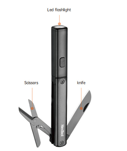 Мультитул Xiaomi NexTool Multifunction Pen 3 in 1 NE20026 (Black)