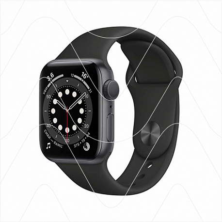 Умные часы Apple Watch Series 6 44 мм Aluminium Case RU, серый космос/черный