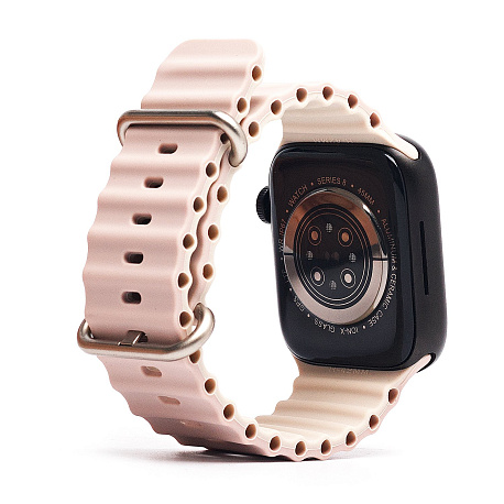 Ремешок Ocean Band для Apple Watch 42/44/45/49 mm (Розовый песок)