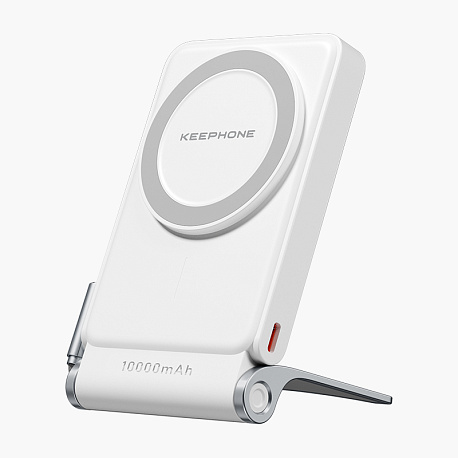 Внешний аккумулятор Keephone Hotta 10000mAh PD 20W с MagSafe, белый