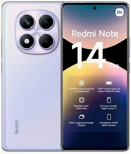 Смартфон Xiaomi Redmi Note 14 Pro 12/256Gb Purple