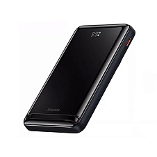 Внешний аккумулятор Baseus Magnetic Bracket Wireless Fast Charge 20W, 10000mAh, черный (PPCX000203)