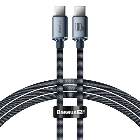Кабель Baseus Crystal Shine Series Fast Charge Cable Type-C to Type-C 100W 1.2m