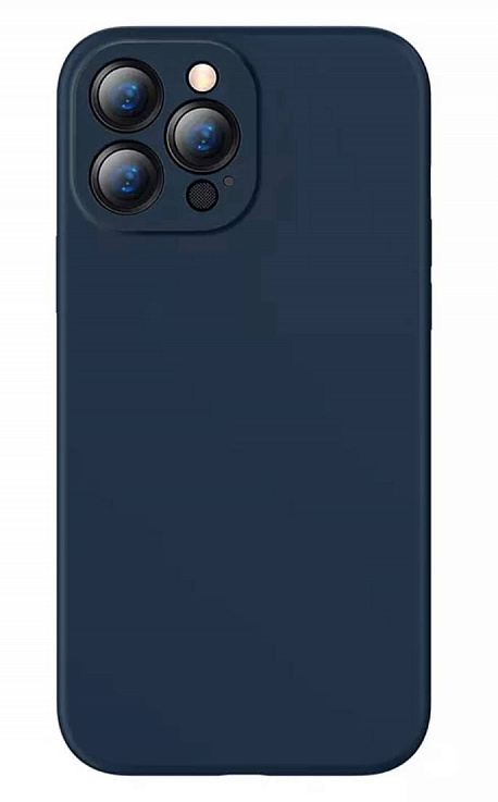 Чехол Baseus Liquid Silica Gel Case для iPhone 13 Pro (Синий)