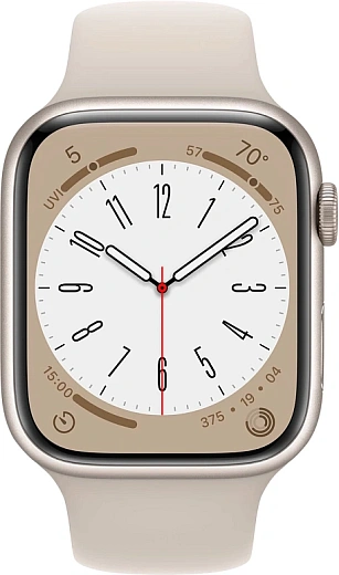Умные часы Apple Watch Series 8 41mm Starlight Aluminium Case with Starlight Sport Band (EU)
