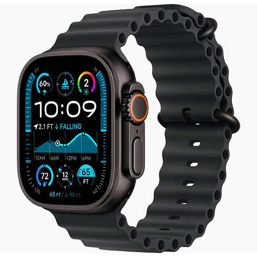 Умные часы Apple Watch Ultra 2 GPS+Cellular 49mm Black Titanium Case with Black Ocean Band (EU)