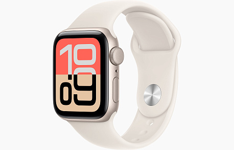 Умные часы Apple Watch SE 3 44mm Starlight Aluminium Case with Starlight Sport Band (EU)