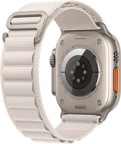 Умные часы Apple Watch Ultra GPS+Cellular 49mm Titanium Case with Starlight Alpine Loop (EU)