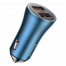 АЗУ Baseus Golden Contactor Pro Dual Quick Charger Car Charger CCJD-A03 синий