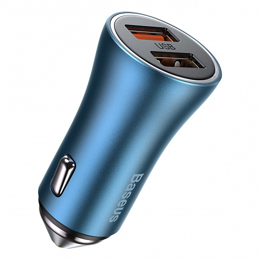 АЗУ Baseus Golden Contactor Pro Dual Quick Charger Car Charger CCJD-A03 синий