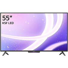 Телевизор Яндекс ТВ Станция Бейсик с Алисой на YaGPT 55“ 4K UHD, LED