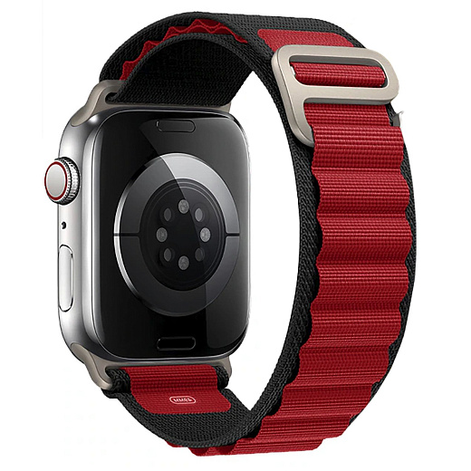 Ремешок Альпийская петля для Apple Watch 42/44/45/49 mm (Бордовый)