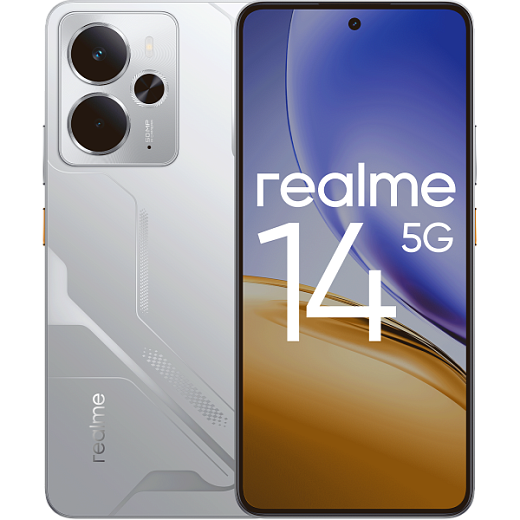 Смартфон Realme 14 5G 8/256 ГБ, серебро