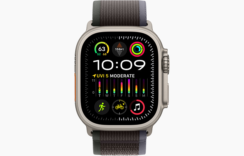Умные часы Apple Watch Ultra 2 GPS+Cellular 49mm Titanium Case with Blue/Black Trail Loop (EU)
