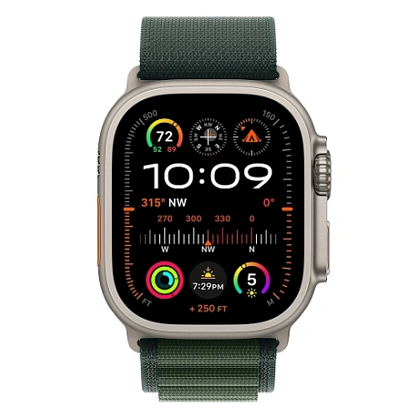 Умные часы Apple Watch Ultra 2 (2024) 49mm Titanium Case with Green Alpine Loop (EU)