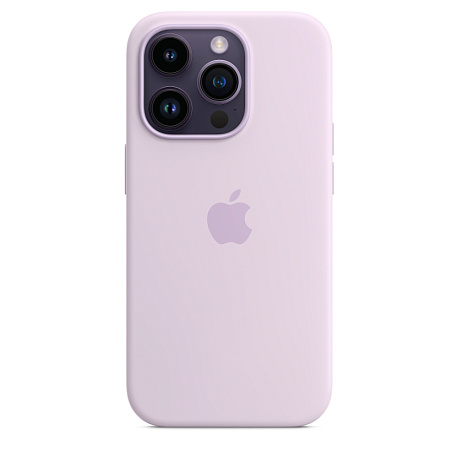 Накладка Silicone Case для iPhone 14 Pro (аналог) (Сиреневый)