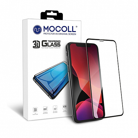 Стекло защитное 3D MOCOLL для iPhone 12/12 Pro (Platinum)