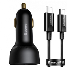 АЗУ Baseus Supreme Digital Display PPS DUAL 100W + Кабель Type С - Type C (TZCCZX-01)