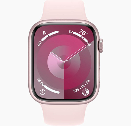 Умные часы Apple Watch Series 9 45mm Pink Aluminium Case with Pink Sport Band