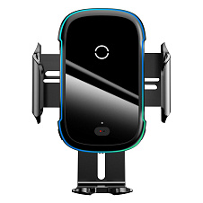 Автомобильный держатель с БЗУ Baseus Halo Electric Wireless Charging Car Mount 15W (BS-CM015)