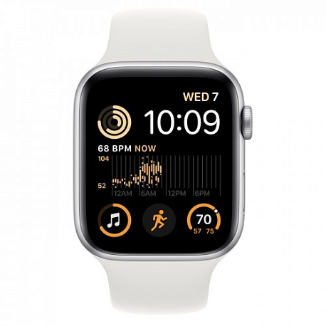 Умные часы Apple Watch SE (2022) 40mm Silver Aluminium Case with White Sport Band (EU)