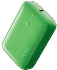 Внешний аккумулятор Movespeed Q10 10000mAh, USB+USB-C, зеленый